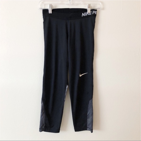 Nike Pants - Nike Pro Dri-Fit Black Cropped Compression Tights